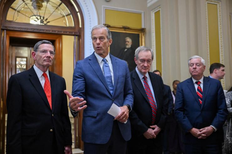 Senate Republican leaders on Capitol Hill