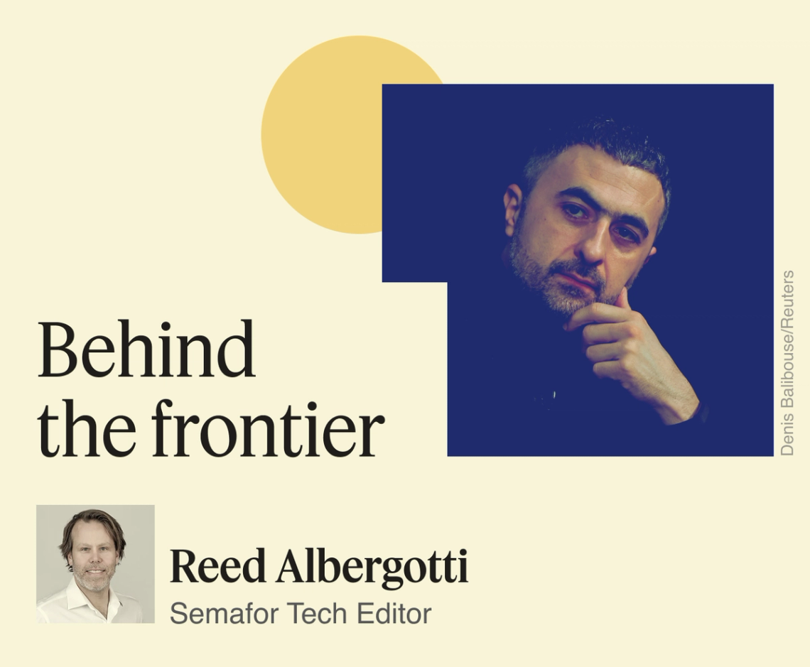 Behind the frontier.