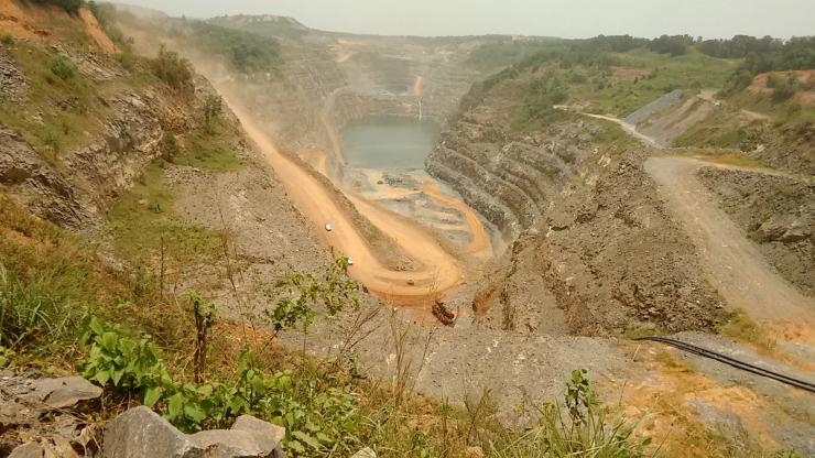 A gold mine in Ghana.