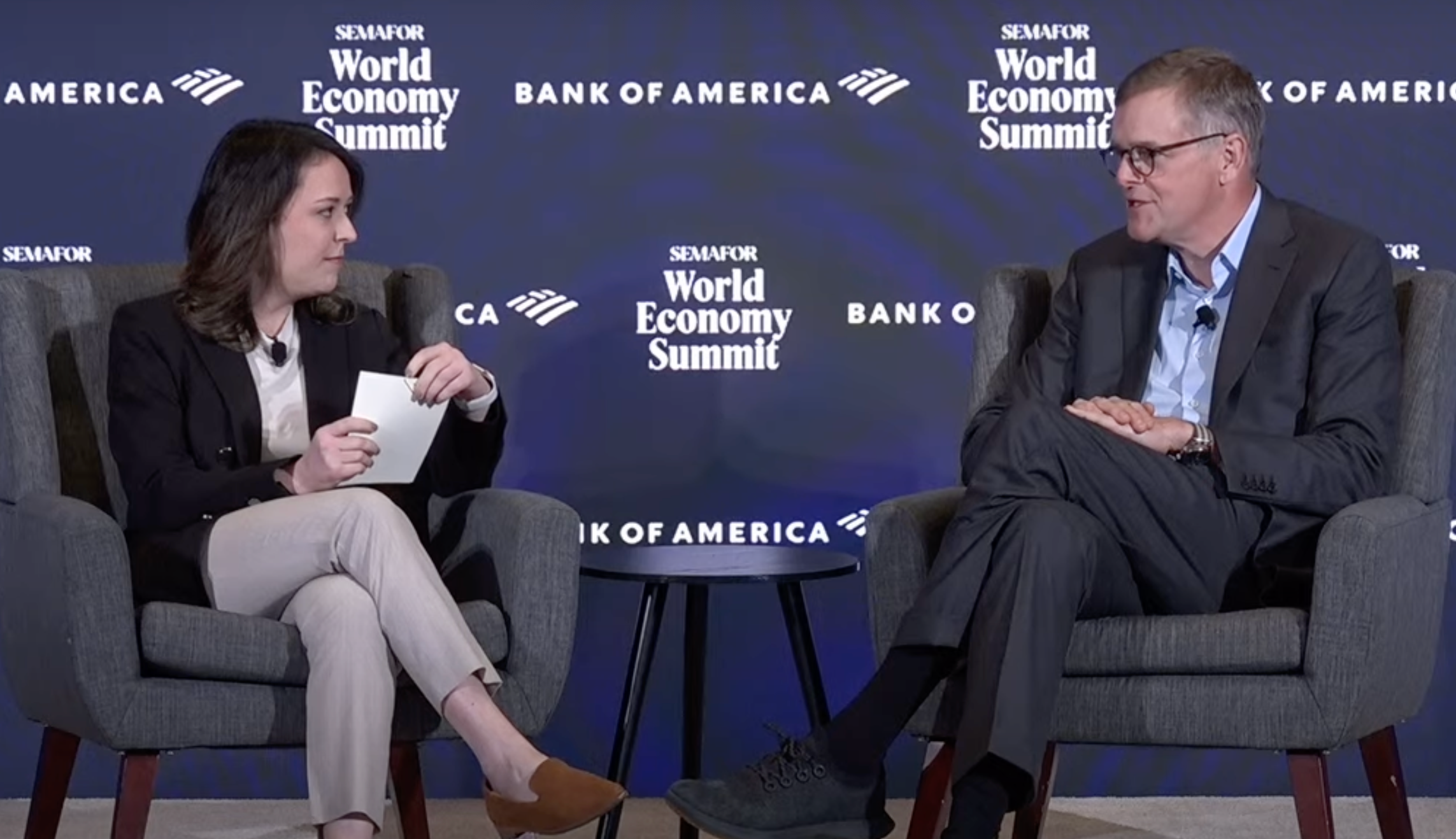 George Walker on stage.