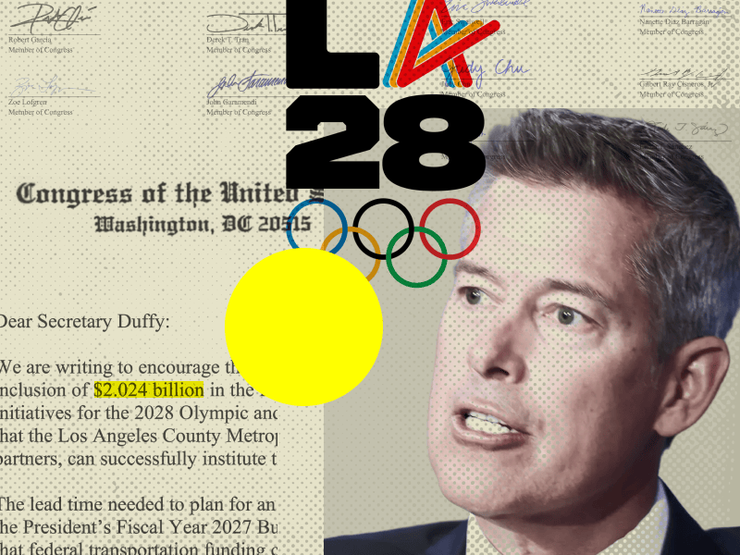 LA Olympics graphic