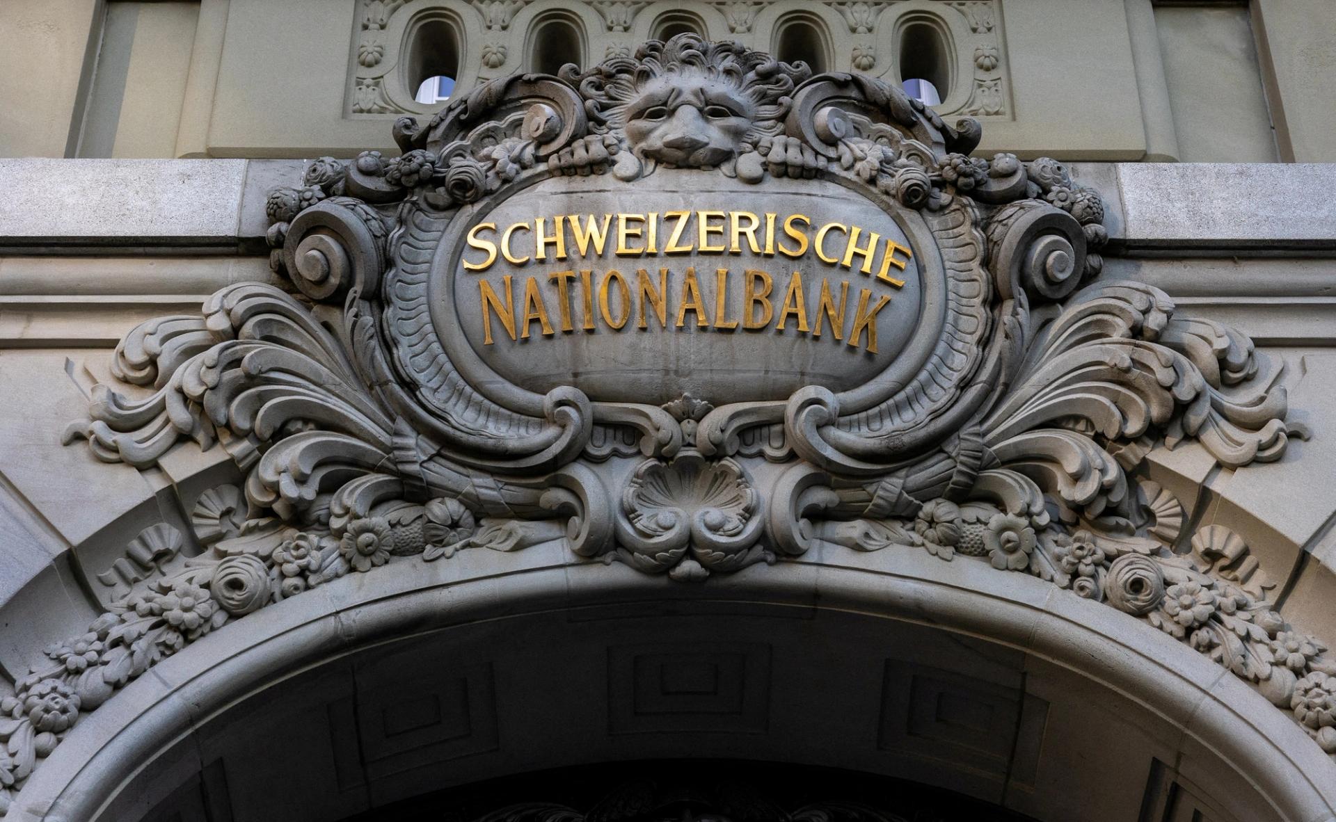 The Swiss National Bank building. 