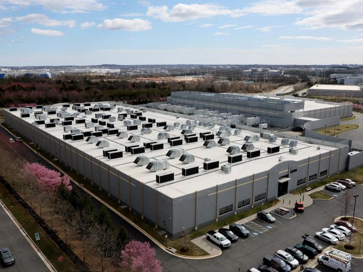 A data center in Virginia.