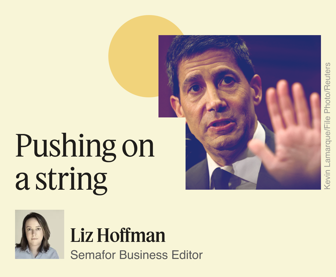 Pushing on a string.