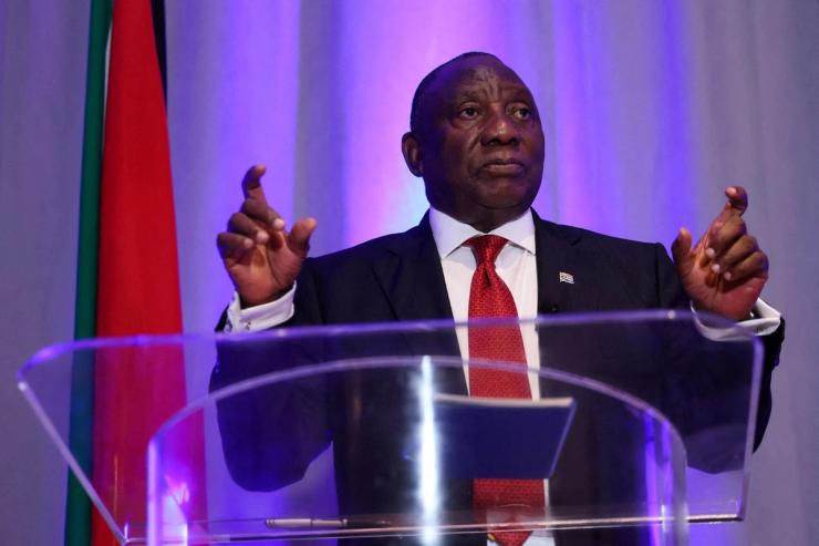 South African President Cyril Ramaphosa