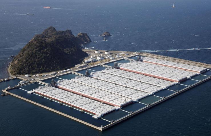 The Shirashima National Petroleum Stockpiling Base in Japan.