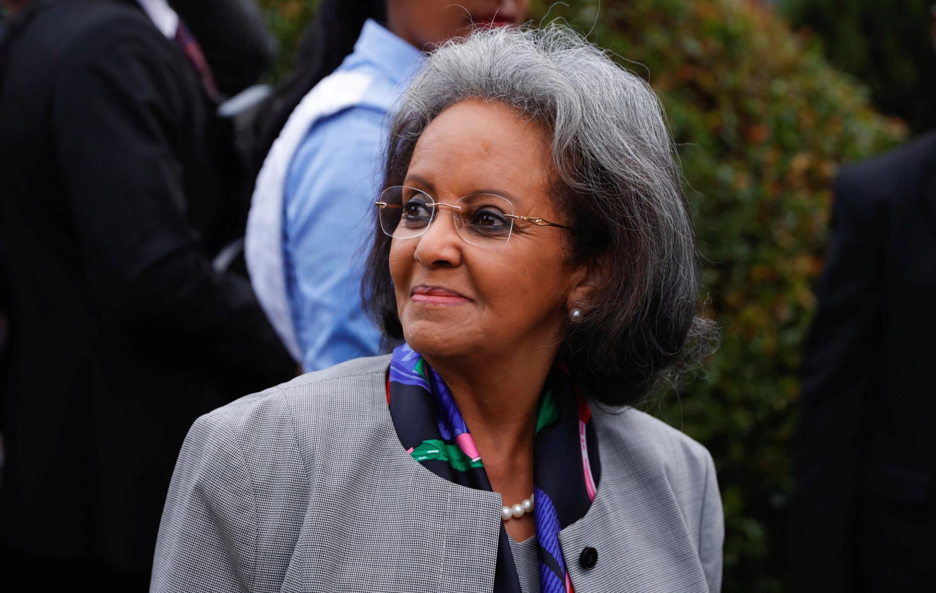 Ethiopia's outgoing president, Sahle-Work Zewde