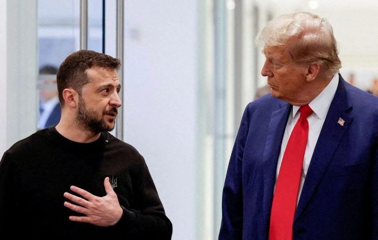 Zelenskyy and Trump. Shannon Stapleton/Reuters