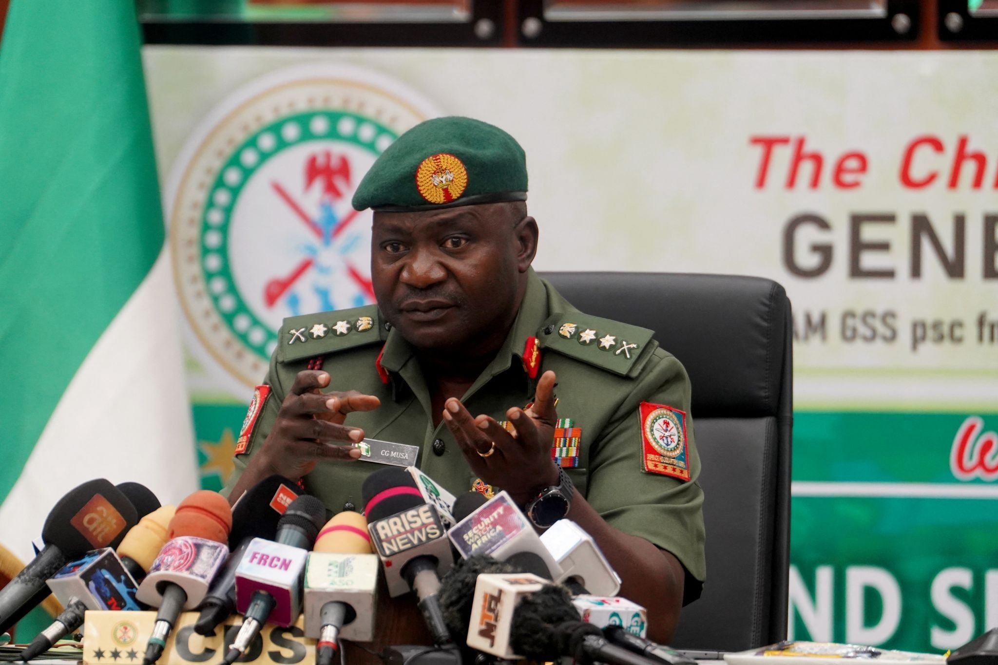 Nigeria’s nominated defense minister Christopher Musa.