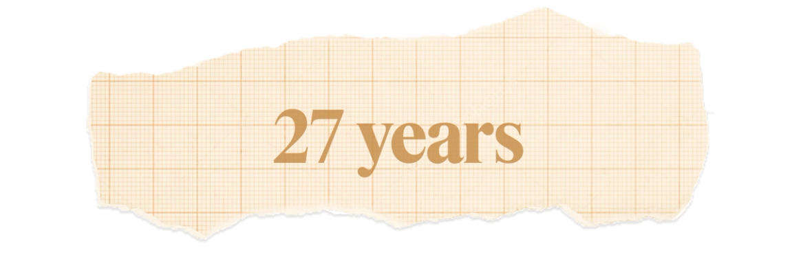 27 years.