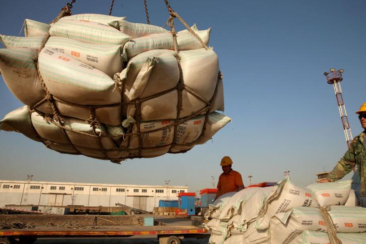 Imported soybeans in China’s Jiangsu province