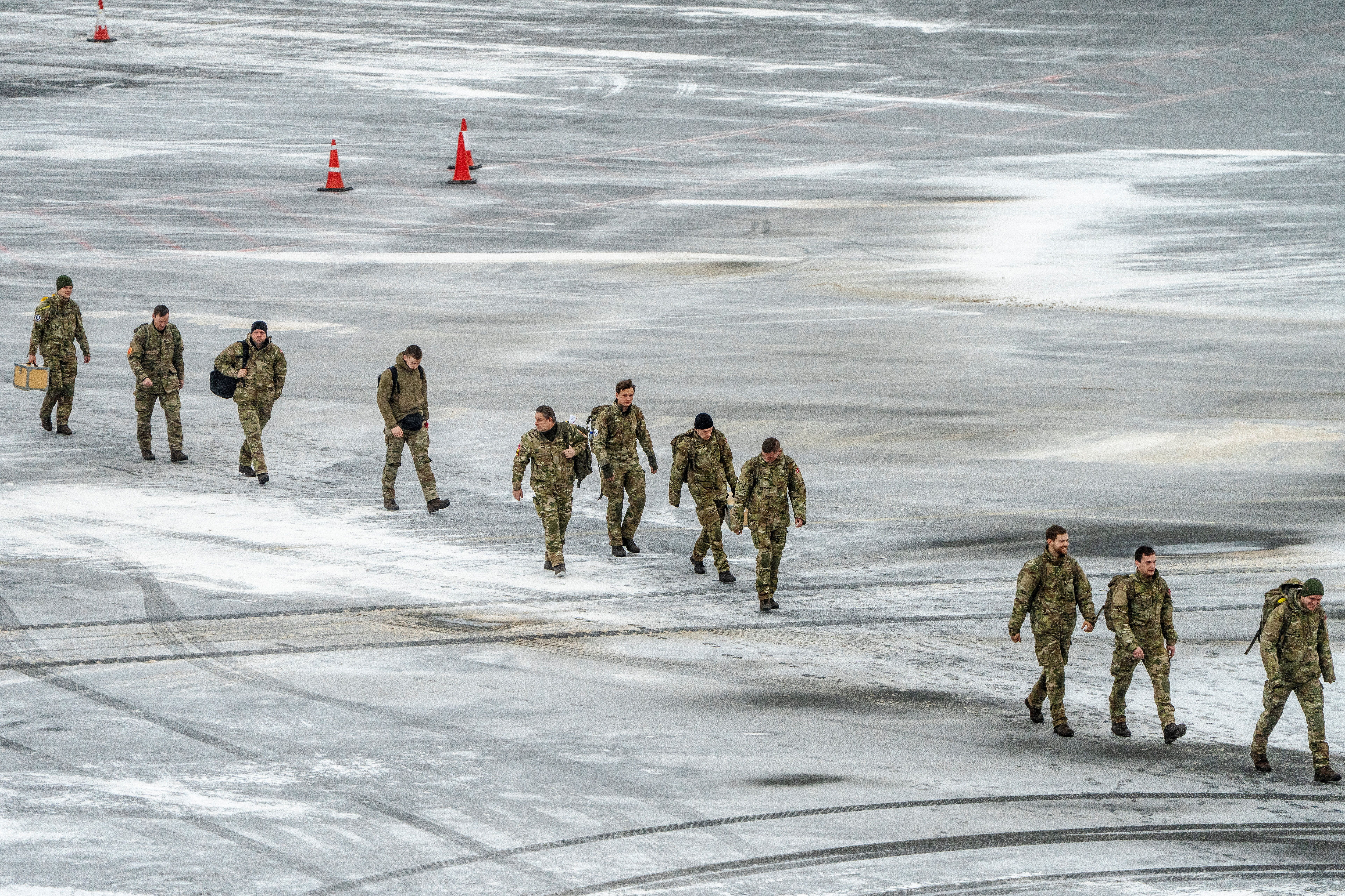 Danish troops in Greenland. 