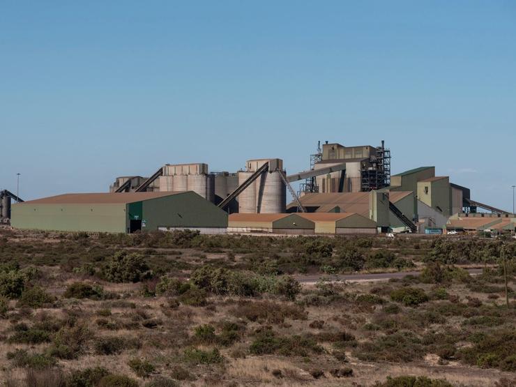 A smelting facility in South Africa.