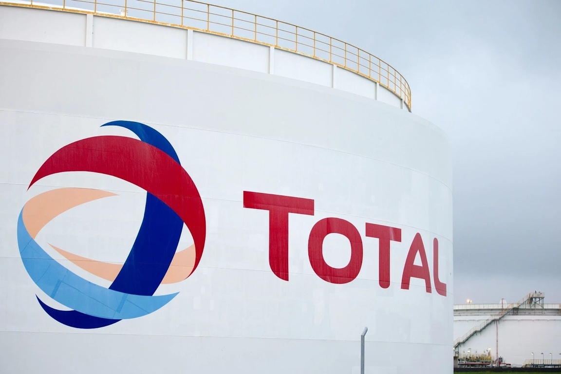 A Total logo at a refinery in Africa. Axel Schmidt/Reuters