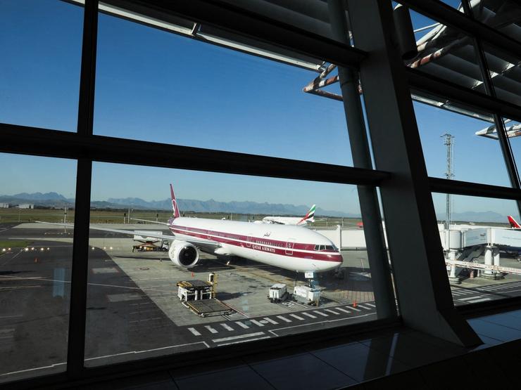 Qatar Airways B777 aircraft.
