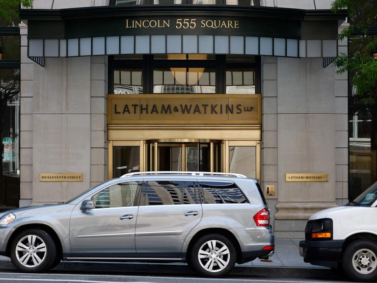 The office of law firm Latham and Watkins in Washington, U.S., July 12, 2023.