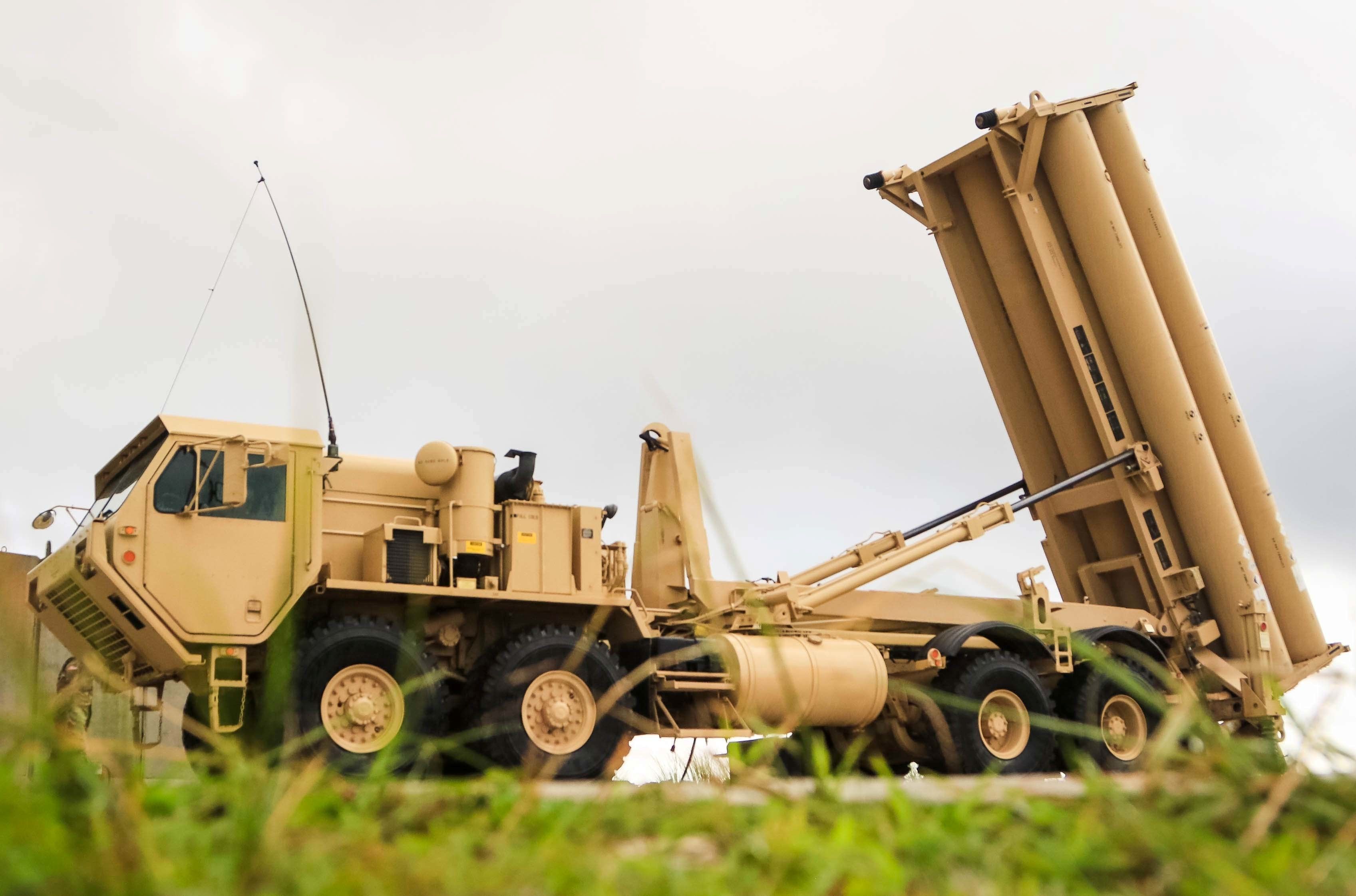 Army Terminal High Altitude Area Defense (THAAD) weapon system.