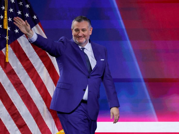 Sen. Ted Cruz, R-Texas, at the Republican midterm convention in Dallas.