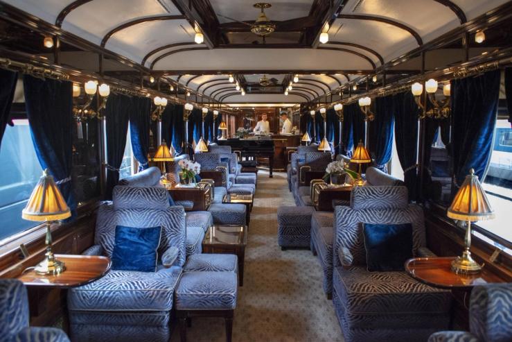 Interior of the Orient Express.