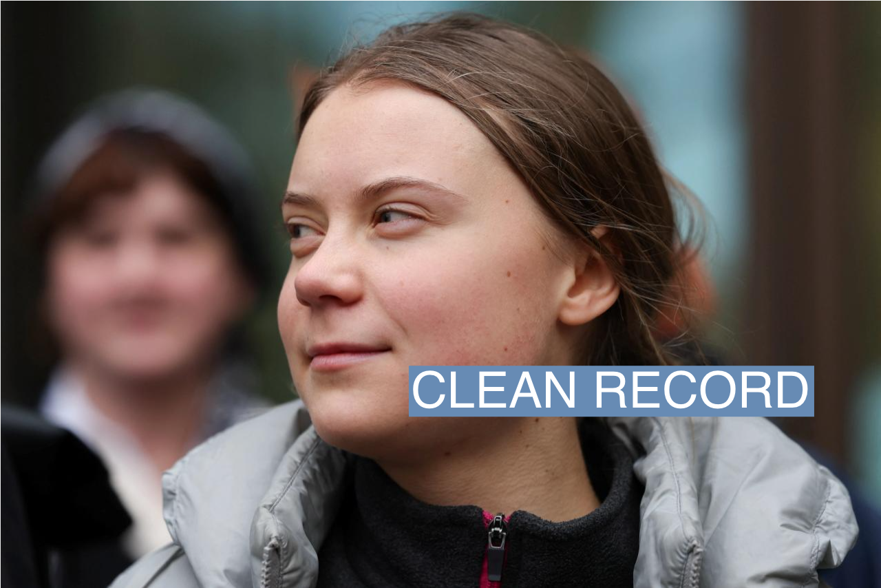 Climate activist Greta Thunberg looks on outside Westminster Magistrates’ Court in London, Britain, February 2, 2024. REUTERS/Isabel Infantes