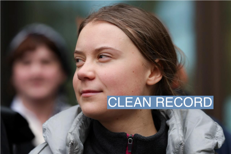 Climate activist Greta Thunberg looks on outside Westminster Magistrates’ Court in London, Britain, February 2, 2024. REUTERS/Isabel Infantes
