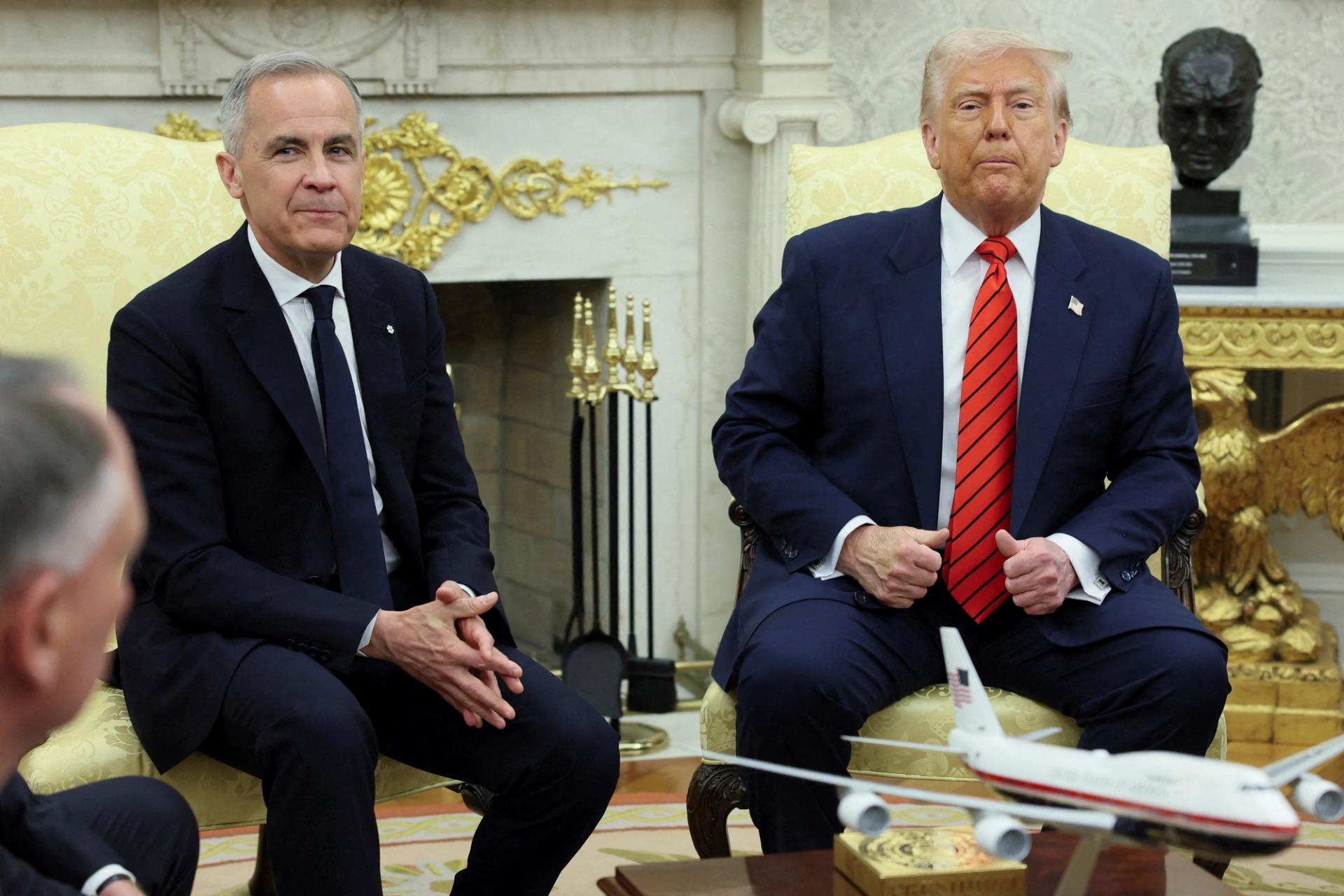 Mark Carney and Donald Trump