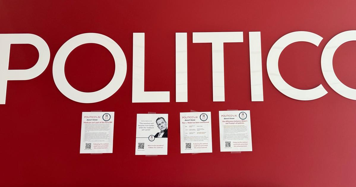Politico’s AI tool spits out made-up slop, union says