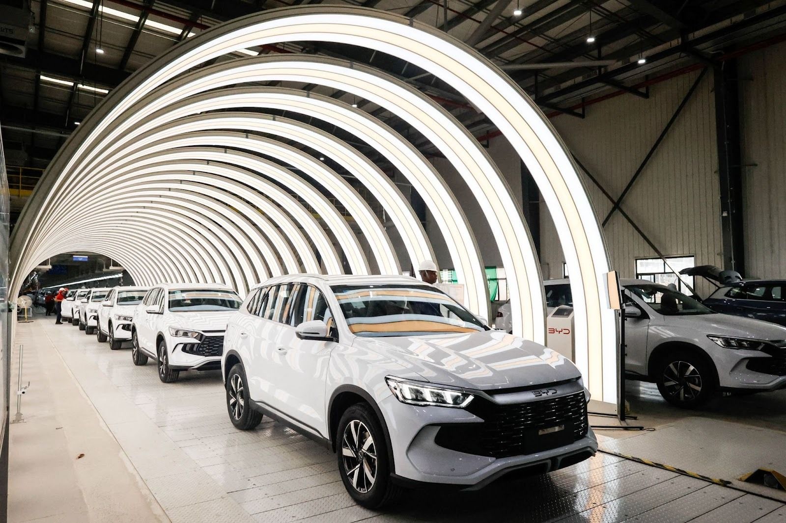 Chinese EV factory