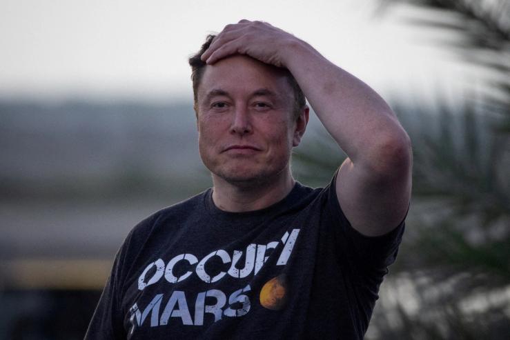 SpaceX Chief Engineer Elon Musk takes part in a news conference at the SpaceX Starbase, in Brownsville, Texas