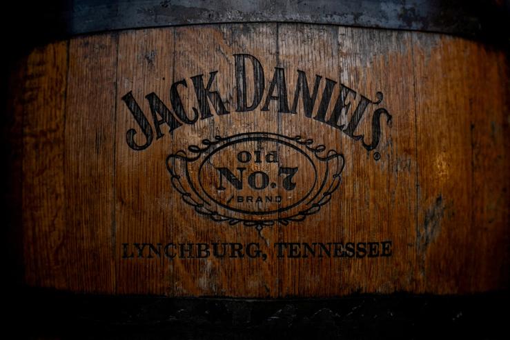 A Jack Daniel’s whiskey logo.