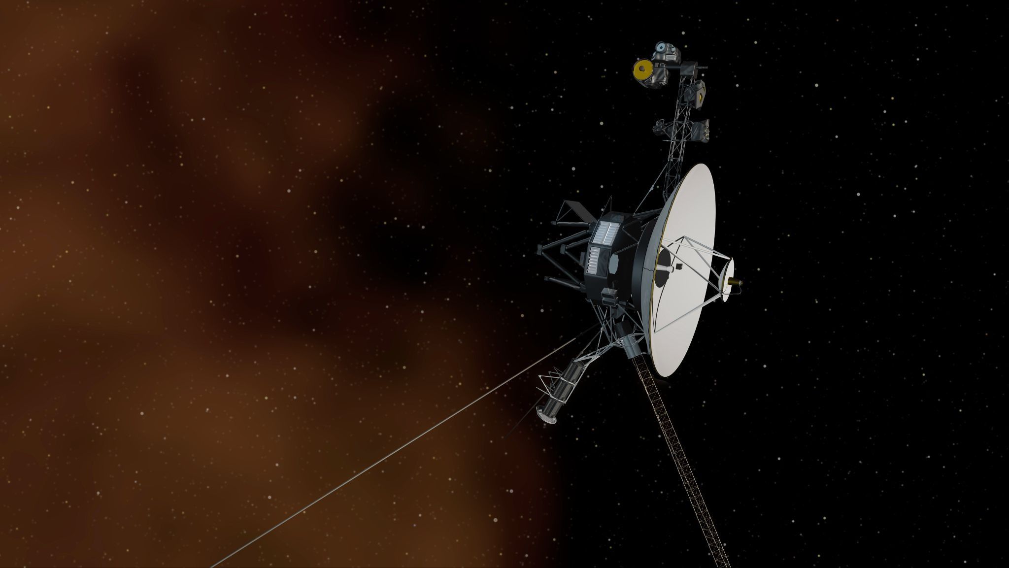 An illustration of Voyager 1. 