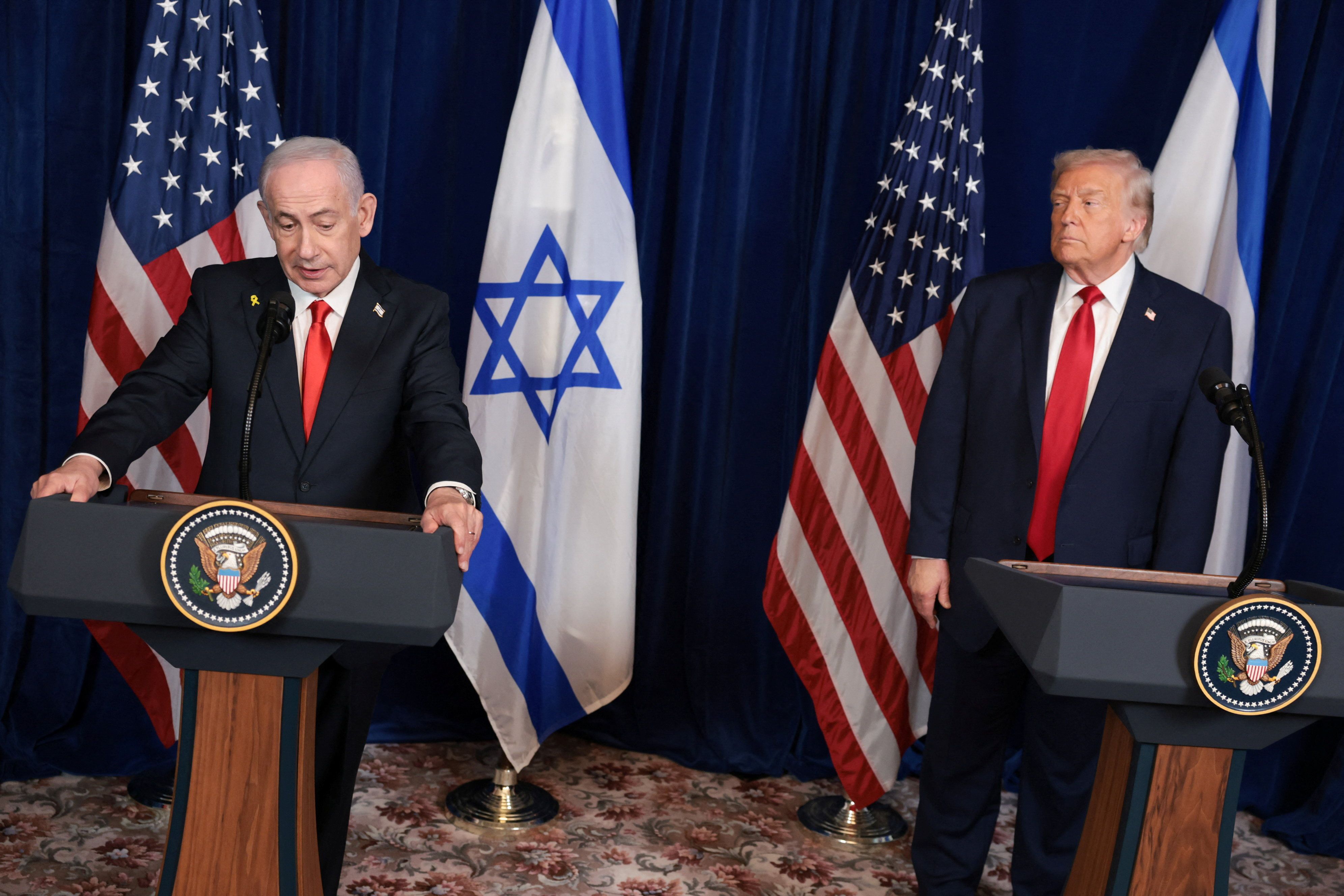 President Donald Trump and Israeli Prime Minister Benjamin Netanyahu