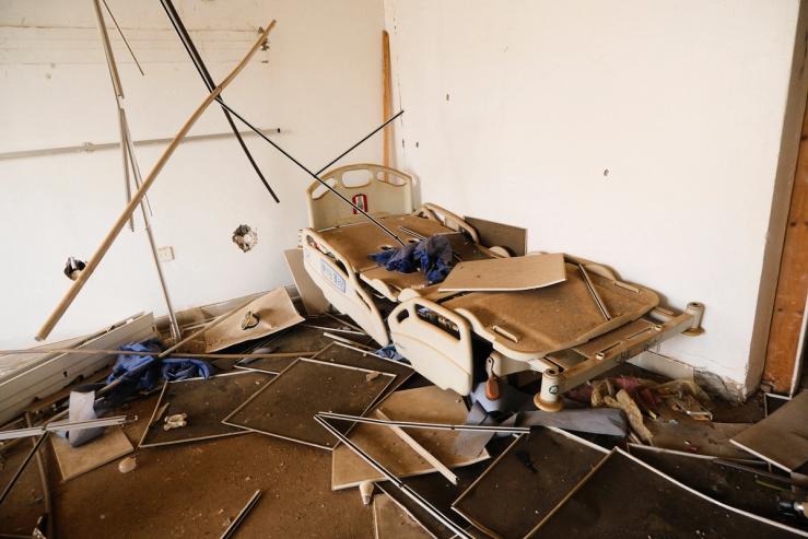 A view of a destroyed ward in a Khartoum hospital in April.