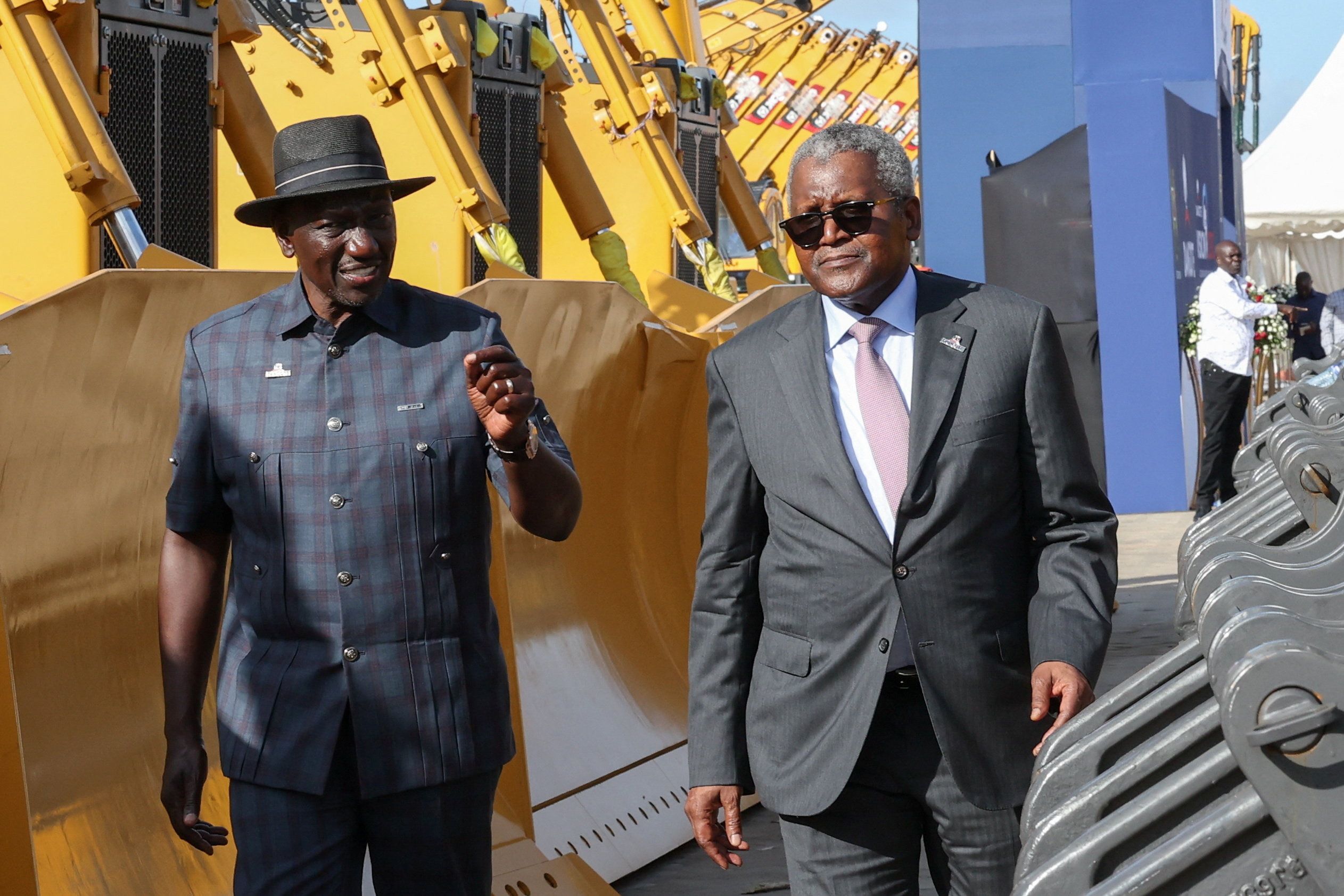 Kenya’s President William Ruto and President and Aliko Dangote.