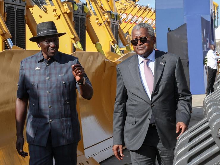 Kenya’s President William Ruto and President and Aliko Dangote.