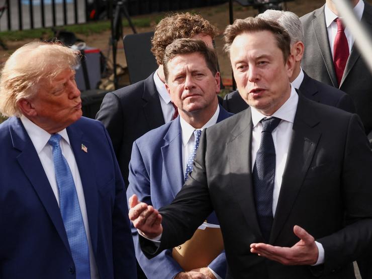 Elon Musk, Jay Clayton, and Donald Trump