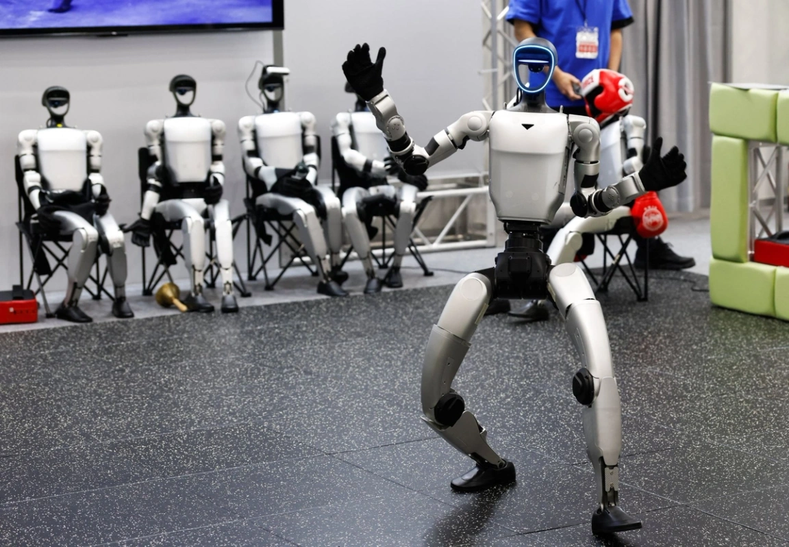 A dancing Unitree robot.