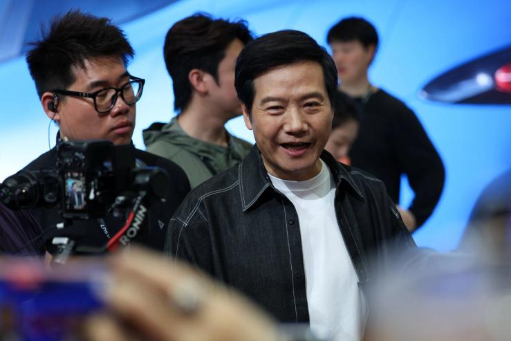 Xiaomi Founder and CEO Lei Jun attends the Beijing International Automotive Exhibition (Auto China), in Beijing, China, April 24, 2026.