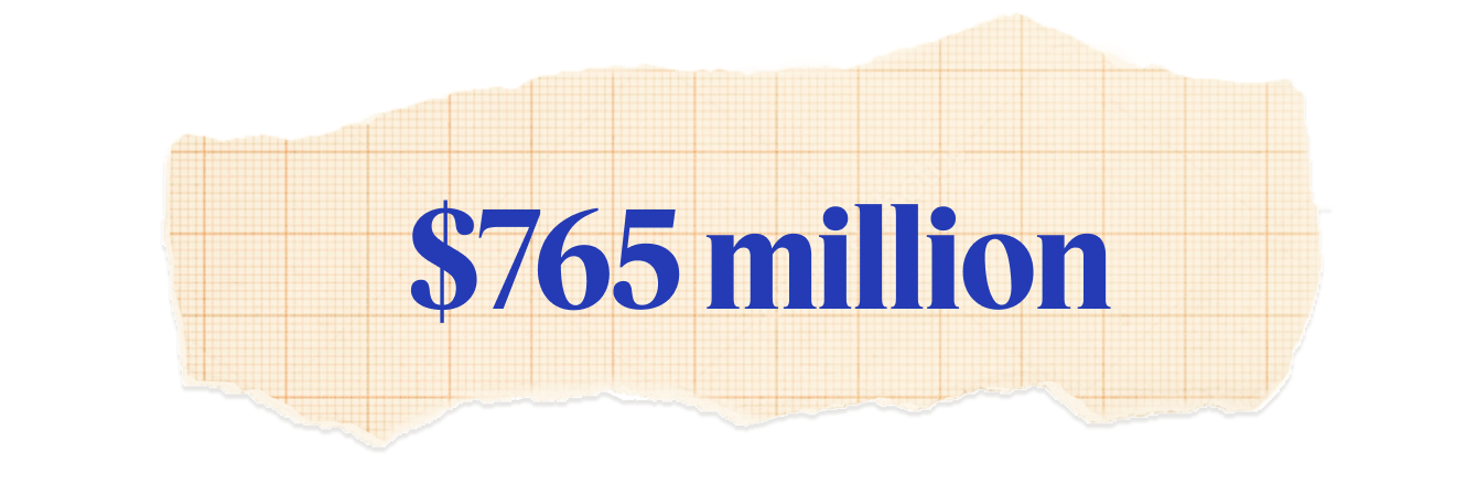 $765 million