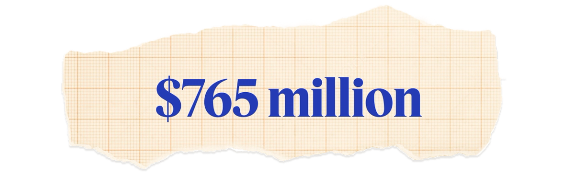 $765 million