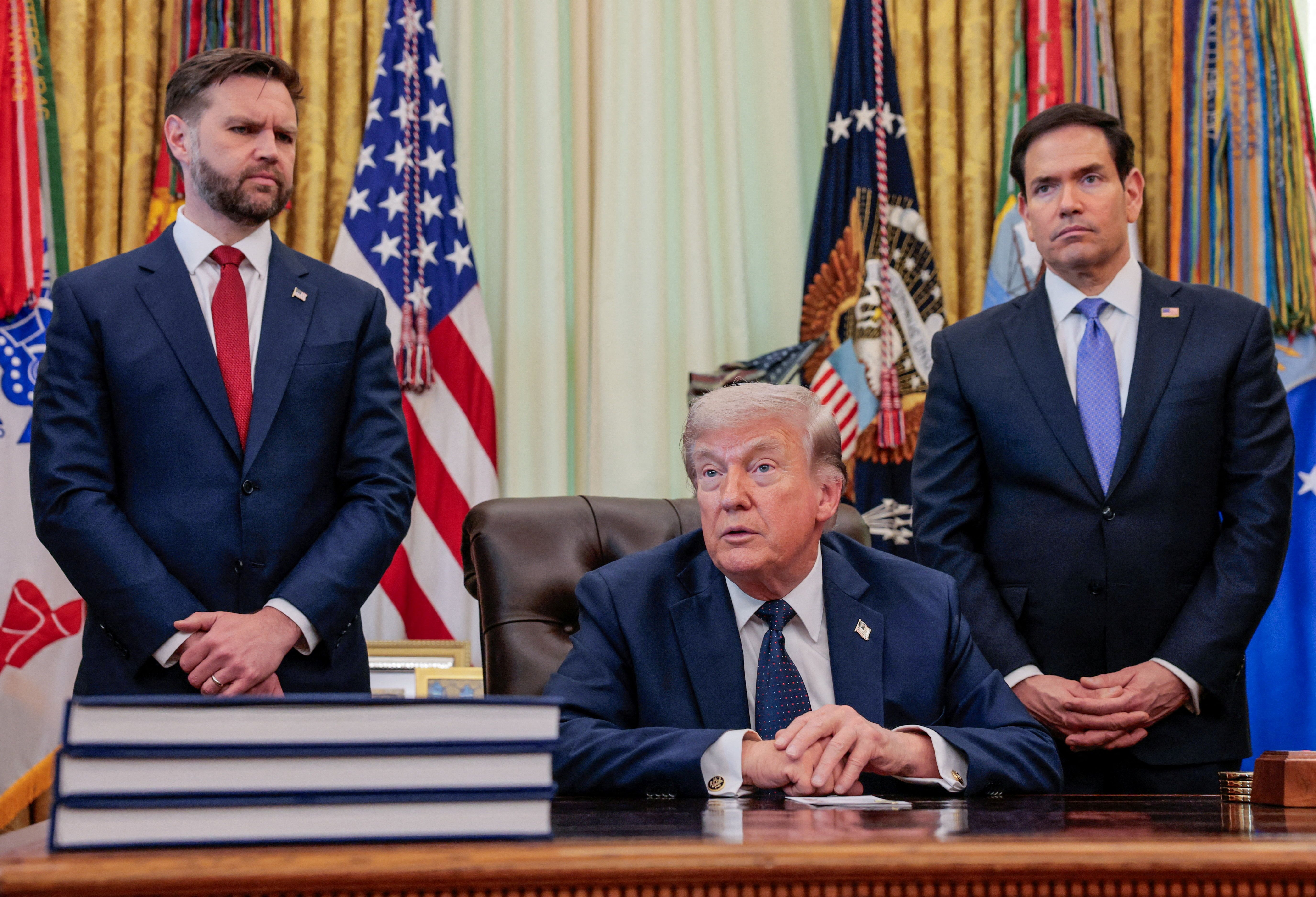 Donald Trump in the Oval Office
