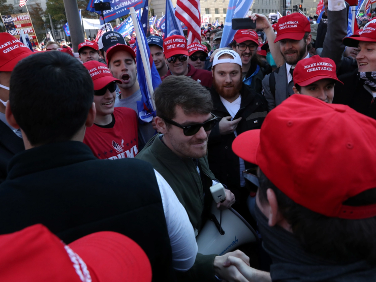 Nick Fuentes in 2020.