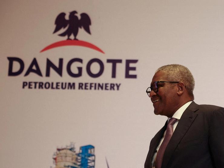 Aliko Dangote President and Chief Executive Officer of Dangote Group, delivers his opening speech at the signing ceremony for the Dangote Refinery IPO in Lagos, in September 2026
