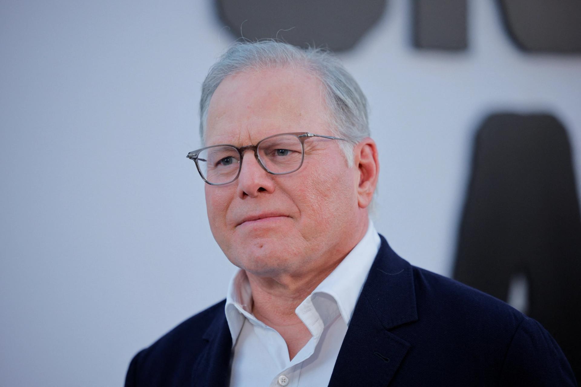 CEO and President of Warner Bros. Discovery David Zaslav attends the red carpet for the world premiere of the film “One Battle After Another” in the Hollywood neighborhood of Los Angeles.
