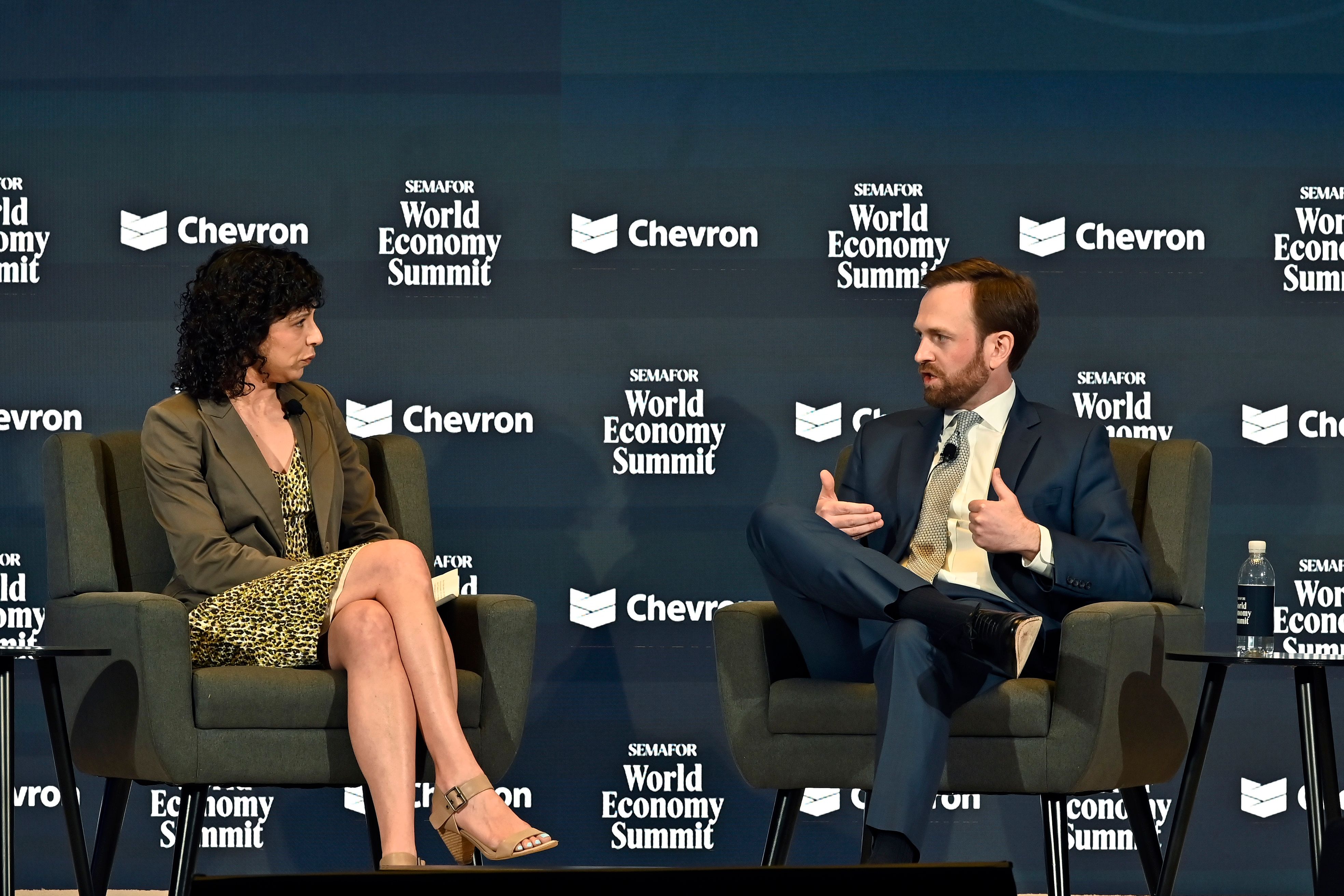 Andrew Ferguson on stage. 