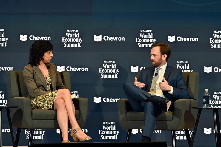 Andrew Ferguson on stage.