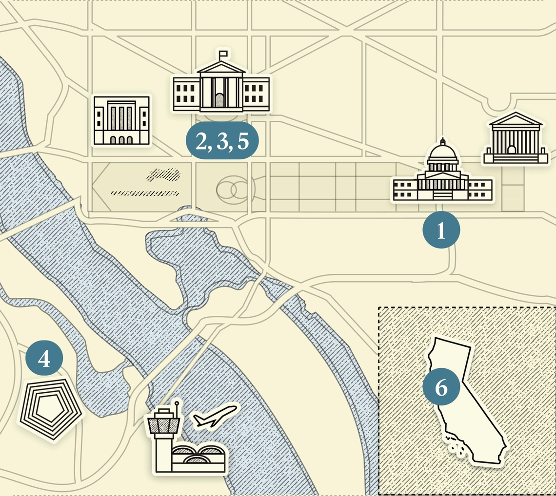 This Afternoon in DC map