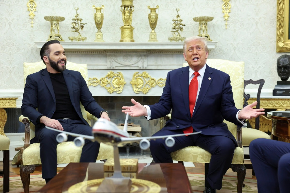 US President Donald Trump and El Salvador President Nayib Bukele in 2025 