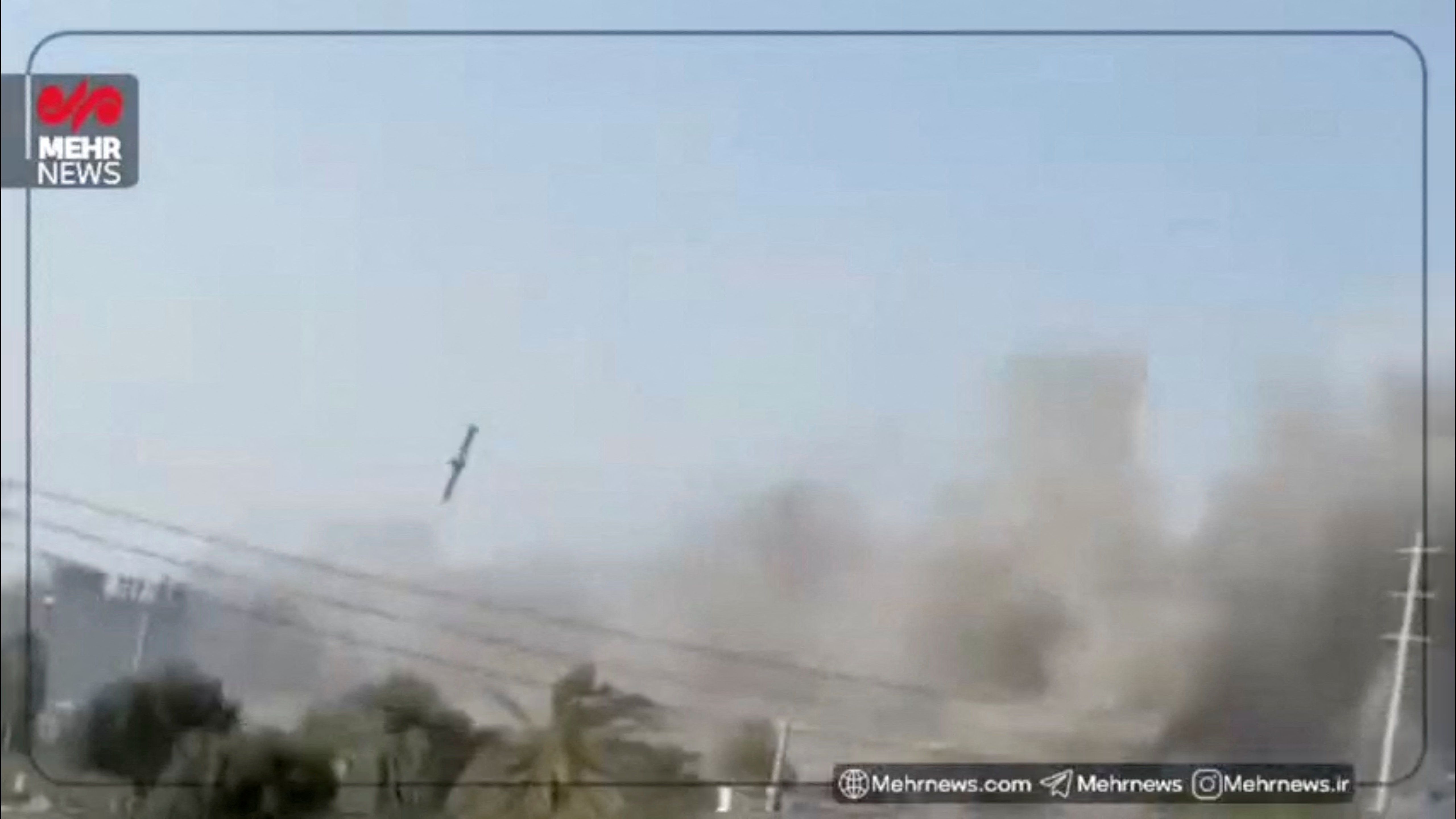 A still image from video shows what experts say to Reuters appears to be a U.S. Tomahawk missile hitting near the Shajareh Tayyebeh girls’ school in Minab, Hormozgan province, Iran,