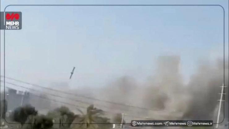 A still image from video shows what experts say to Reuters appears to be a U.S. Tomahawk missile hitting near the Shajareh Tayyebeh girls’ school in Minab, Hormozgan province, Iran,